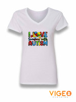 'I Love Someone With Autism' Women's Shirt